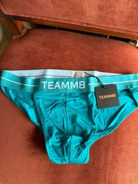 TEAMM8 Men's Icon Sport Brief in Azure